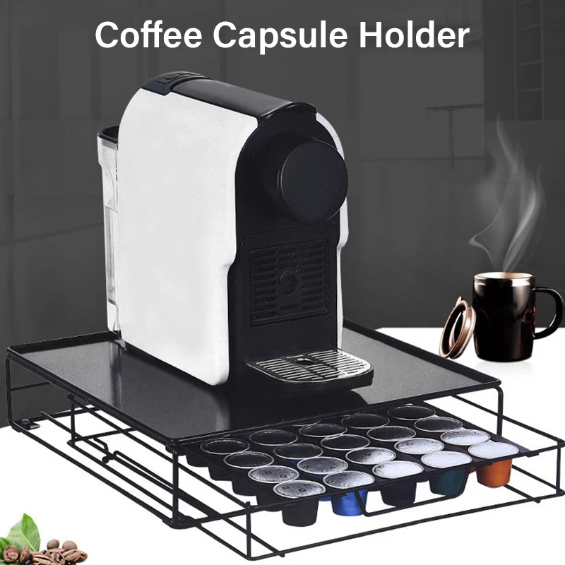 

40 ячеек кофейных ящиков, держатель, подставка для хранения, практичный органайзер для кофейных капсул