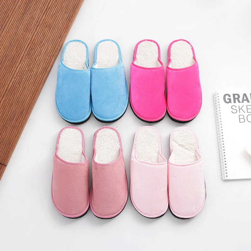 Женские домашние тапочки зимняя хлопковая швабра обувь для влюбленных