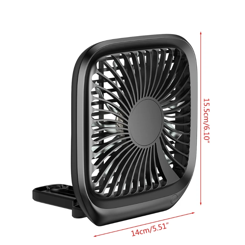 

12V Mini Portable Three-speed wind speed can be adjusted Car Seat Clip Fan