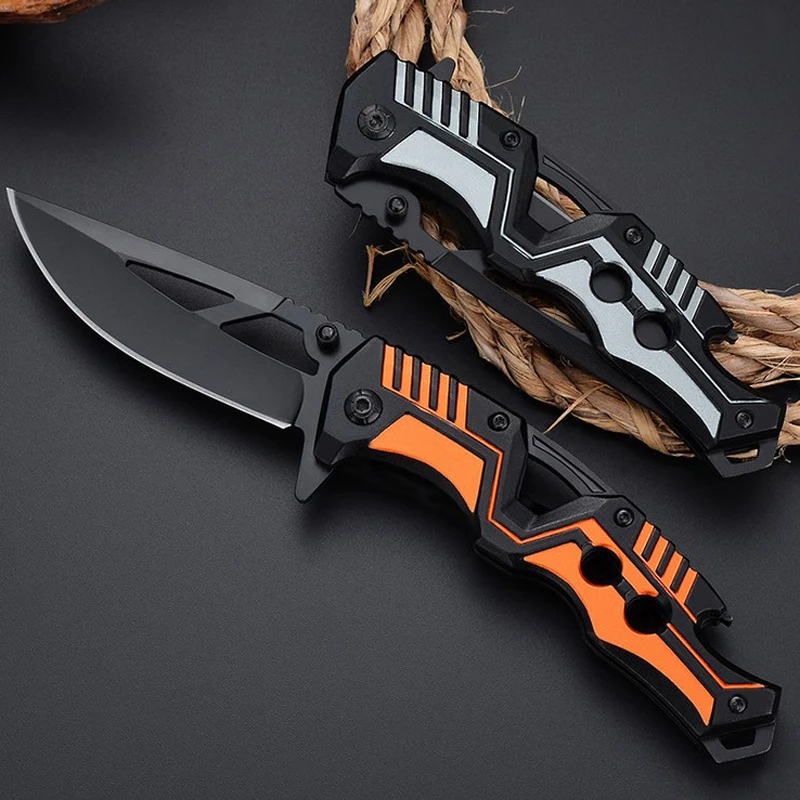 Складной нож 56HRC Компактный Тактический с коробкой для кемпинга охоты