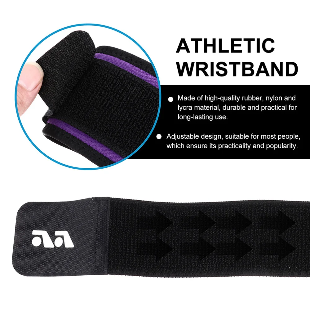 

4pcs Sports Wristband Breathable Wrap Pressurized Wristbands Athletic Wristband