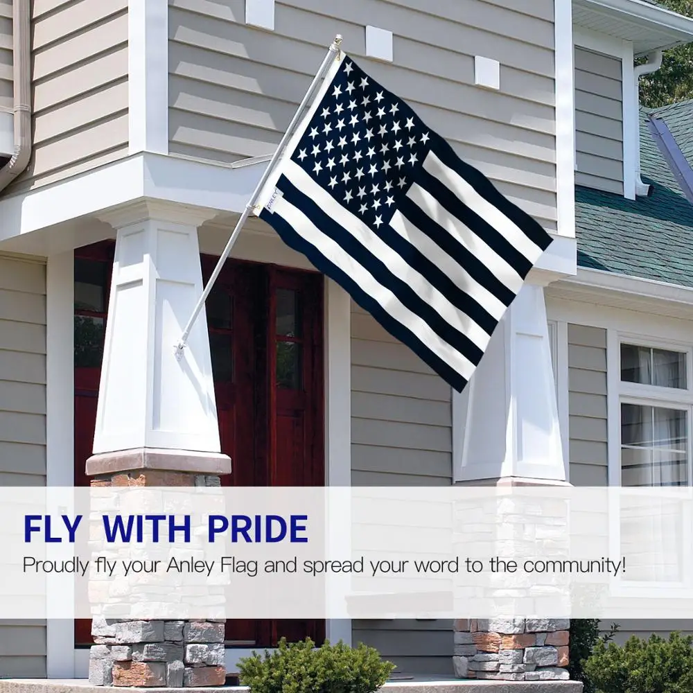 ANLEY Fly Breeze 3x5 футов черный и белый американский флаг рецессия флаги США полиэстер с