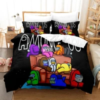 kids cute cartoon bedding set with pillowcase quilt 23pcs duvet cover for children bedclothes bed set print home textile decor