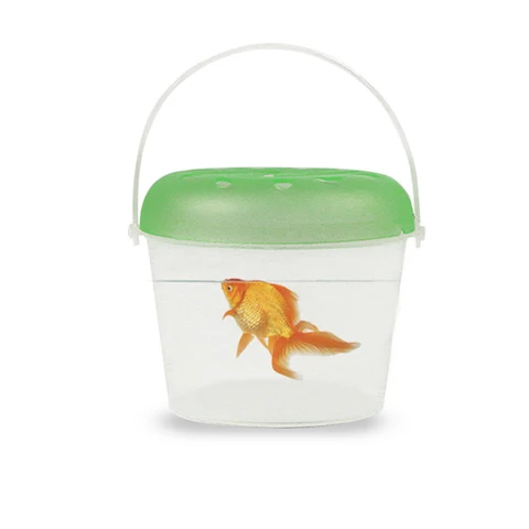 Портативный коробка для разведения домашних животных прозрачных черепаха цилиндр Goldfish аквариума ящик для рептилий разные цвета ручной садок для рыбы