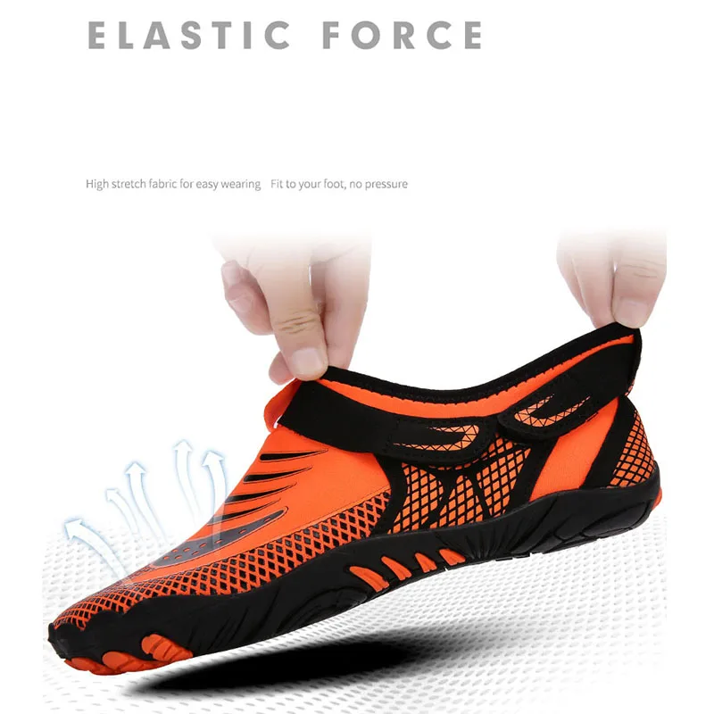 JIEMIAO 2021 Men Women Trekking Hiking Shoes Quick Dry Soft Upstream Shoes Men Sneakers Outdoor Trail Climbing Sports Size 35-46