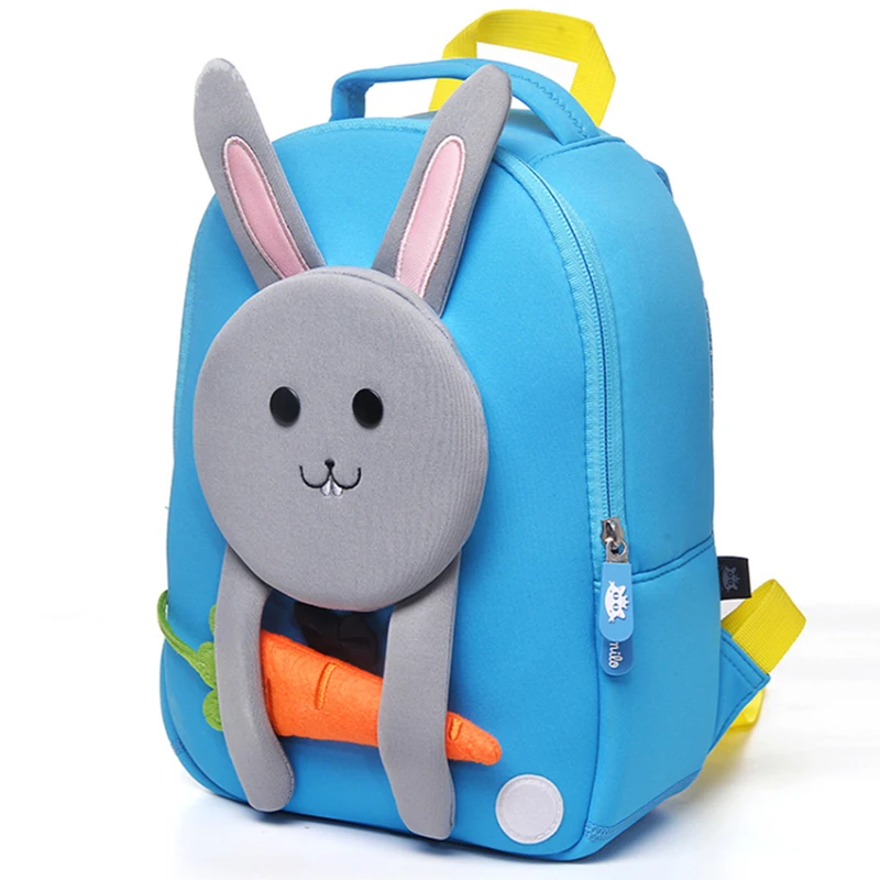 Милые школьные сумки с 3D кроликом для детей милые рюкзаки девочек и мальчиков