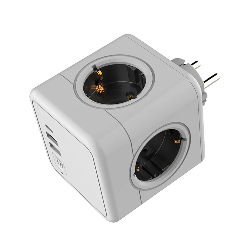 Sopend Блок питания сетевой куб с Usb-портами и защитой от перенапряжения PowerCube USB