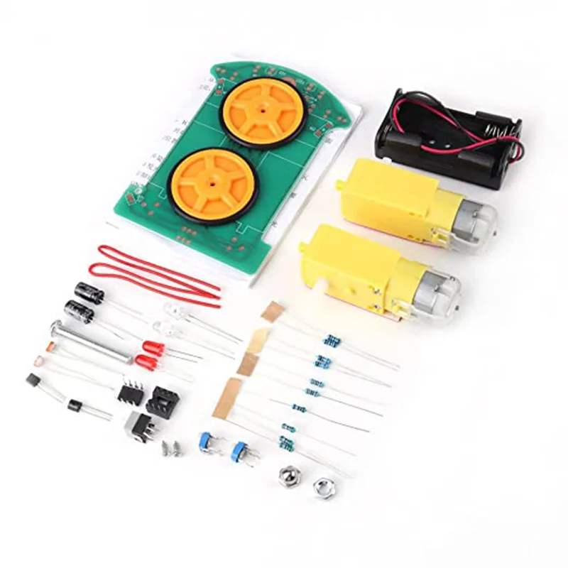 D2-1 DIY Kit Intelligent Tracking Line Smart Robot Car Kits TT Motor Electronic Patrol Automobile Parts Electr | Обустройство дома