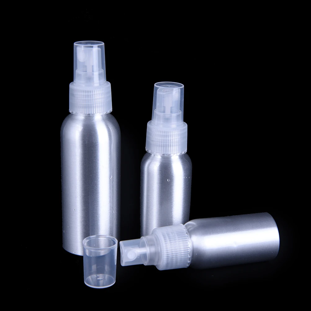 Насос алюминиевая бутылка распылитель тумана 1 шт. 30/50/100ml Пустые бутылкы