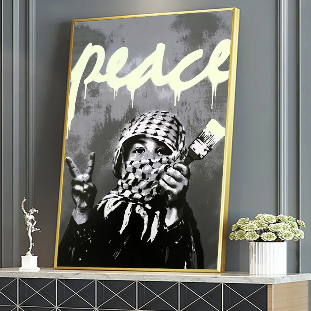 Абстрактный Золотой слоган настенное искусство граффити ангел надежды и любовь