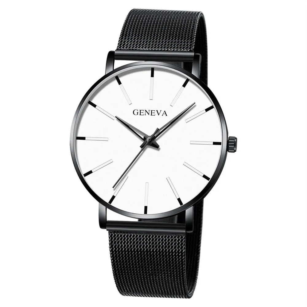 

2021 leisure sports men's business simple dial watch men's sports fitness mesh belt quartz watch часымуржскиенаручные adult