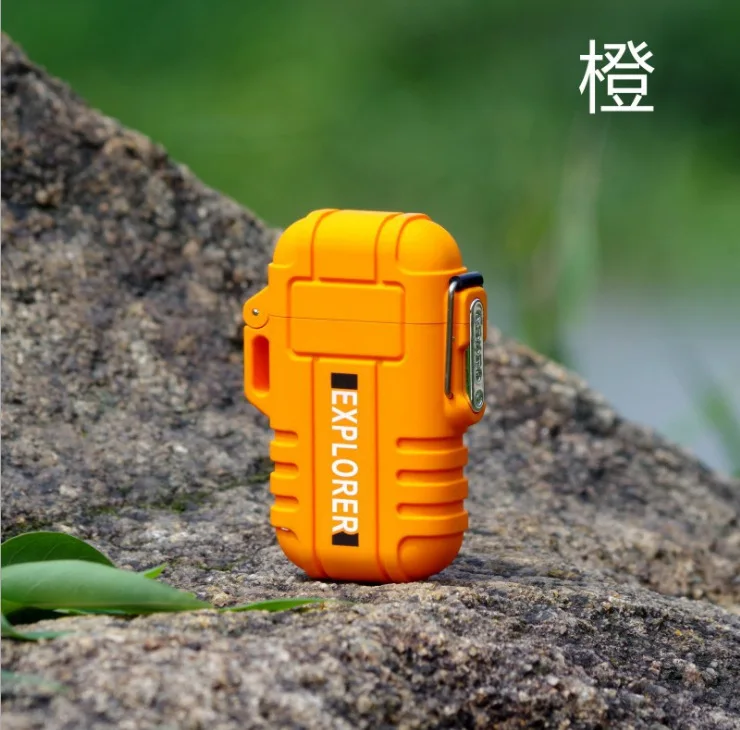 

New F12 outdoor f water camouflage charging USB double arc electronic cigarette lighter lighter