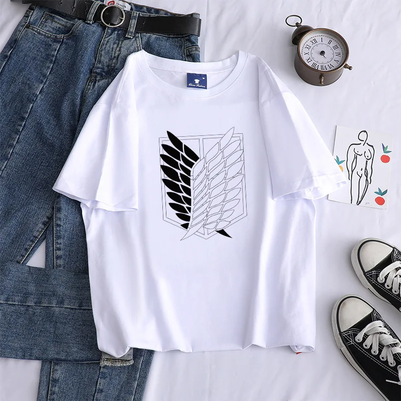 

2021 Summer Women's Short-Sleeved Loose Women's Fashion Cartoon T-Shirt Logo Printing Casual Pattern Trendy Women's T-Shirt Top