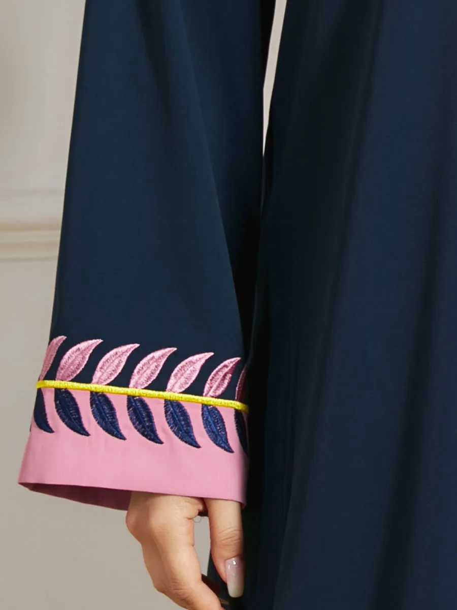 

Embroidery Ramadan Muslim Abaya Dress Women Hijab Dresses Jilbab Turkey Islamic Vestido Elegant Moroccan Kaftan Arabic Elbise