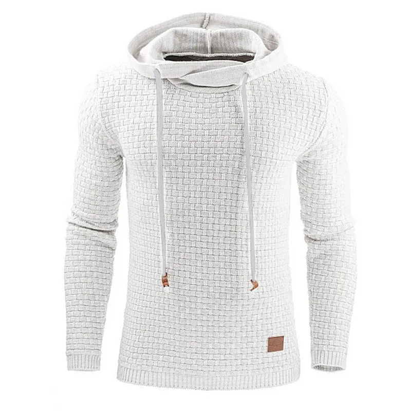 5XL Autumn Winter Warm Knitted Sweater Men Casual Cotton Hooded Pullover Sweatercoat Pull Homme Plus Size