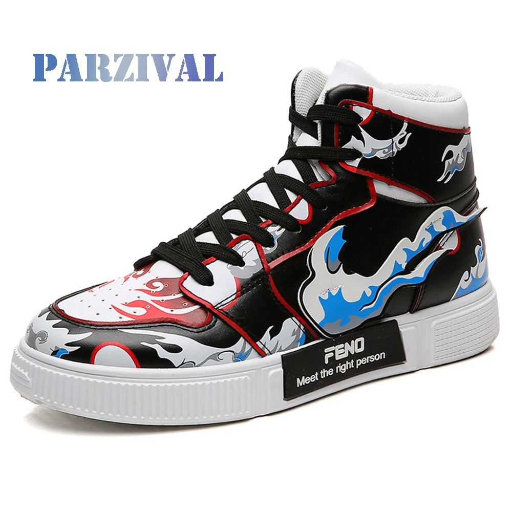 

PARZIVAL Anime Shoes Monkey D. Luffy cosplay Men Women Casual Shoes Winter High-top Vulcanized Canvas Shoes