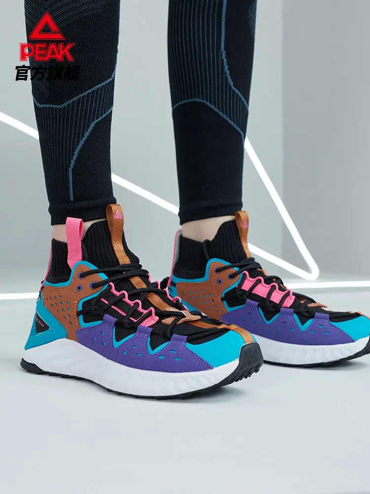 

Peak TJ flying tassel running shoes women's new autumn women's shoes comfortable shock absorption running shoes high top