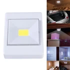 Светодиодный настенный светильник с COB матрицей, беспроводной приглушаемый ночник для чулана, освесветильник для чтения с питанием от батарейки для спальни, кабинета, 3 Вт