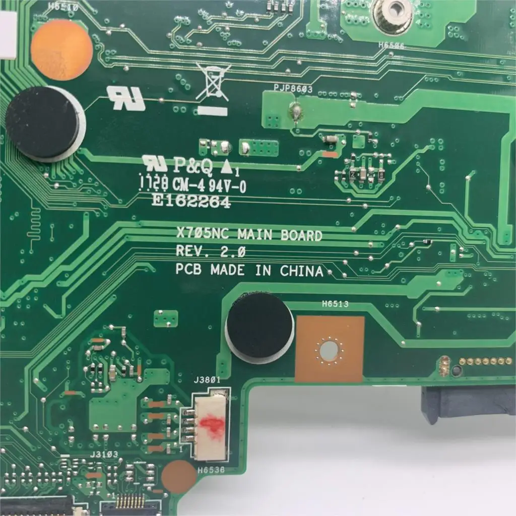 KEFU X705NC материнская плата для ноутбука ASUS Vivobook X705N оригинальная N4200 CPU GT810M-2GB GPU