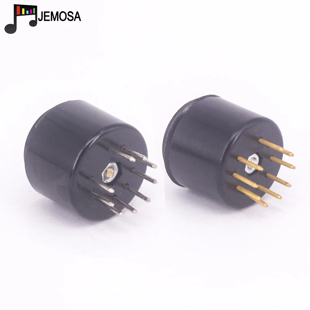 2PCS Bakelite 9pin Vacuum Tube Socket Test For 6DJ8 12AX7 ECC83 12AU7 ECC82 EF86 6922 Audio Amplifier HIFI | Электроника