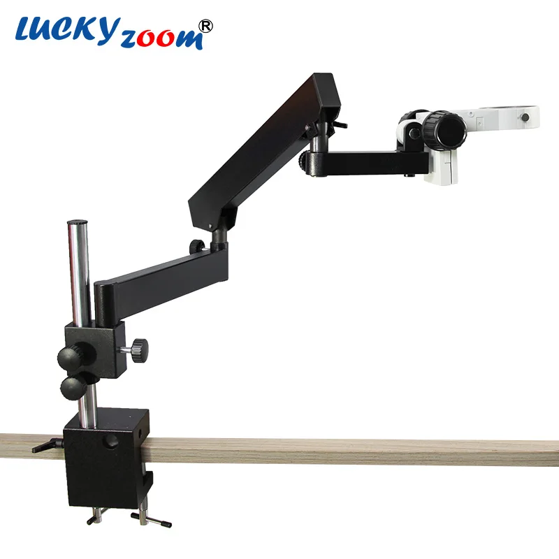 

Adjustable Articulating Arm Pillar Clamp Microscope Stand Aluminium 76MM Table Microscope Head Holder Stereo Microscopio Support