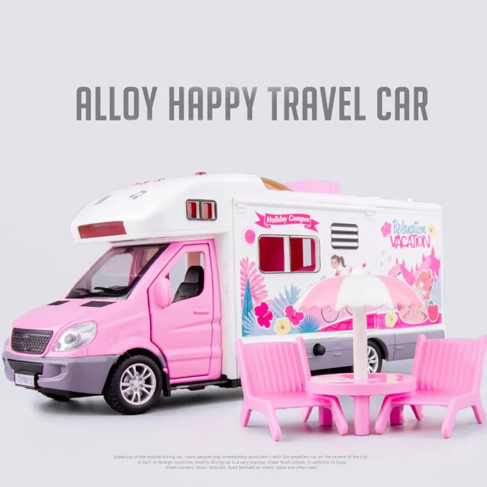 1:32 двигатель караван туристический автомобиль кемпер дома рекреационный RV