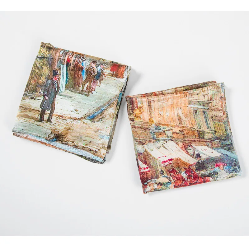 

New Arrival 2020 Spring Autumn Classic Hijab Bandana 100% Pure Silk Scarf Foulard Scarves 53*53 Cm Shawl Wrap For Women Lady