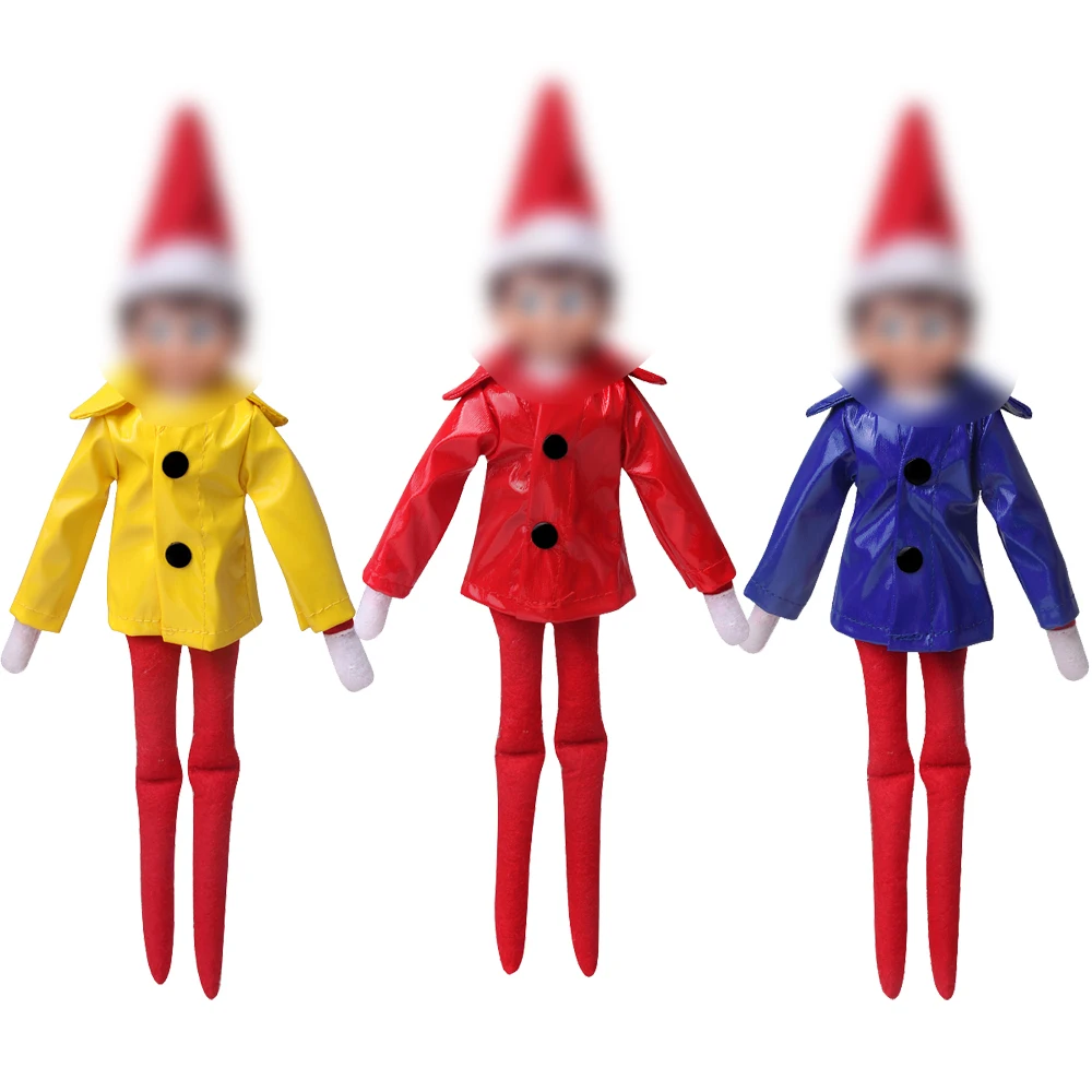 Christmas Elf Doll Clothes 3 Pcs/Set Robe Raincoat Skirt T-shirt Dress Toys For Children Accessories Gift （No Doll）m2 | Игрушки и