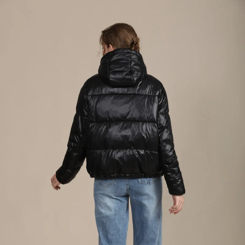 

padded women's short loose suit hooded bright 2020 new large cotton face winter women's coat