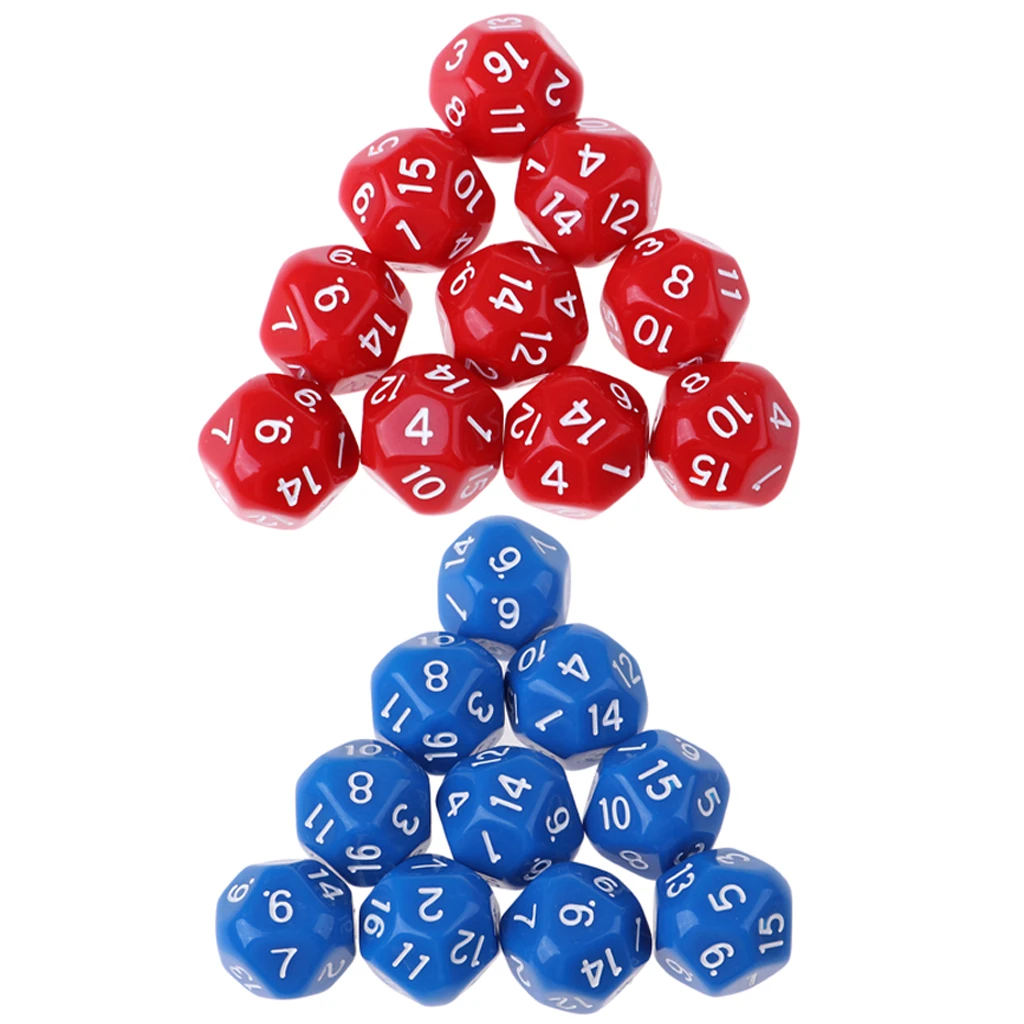 20x игральные кости набор DND ролевые игры 14 мм D16 настольные принадлежности