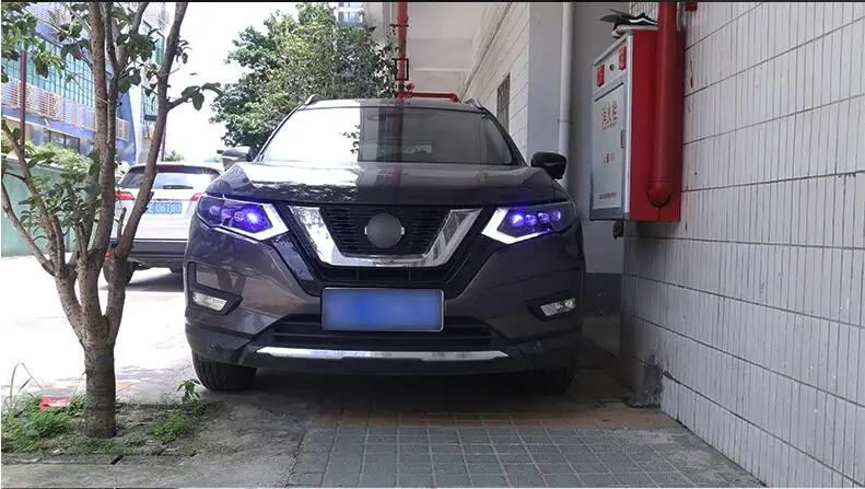 2 шт.~ 2019y автомобильный bupmer головной светильник для Nissan X-Trail головной светильник Rogue X Trail xtrail автомобильные аксессуары светодиодный фонарь X-Trail налобный фонарь