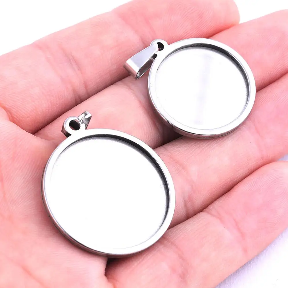 Заключения для кабошонов из нержавеющей стали Reidgaller 5 шт. 18/20/25/30/35 мм