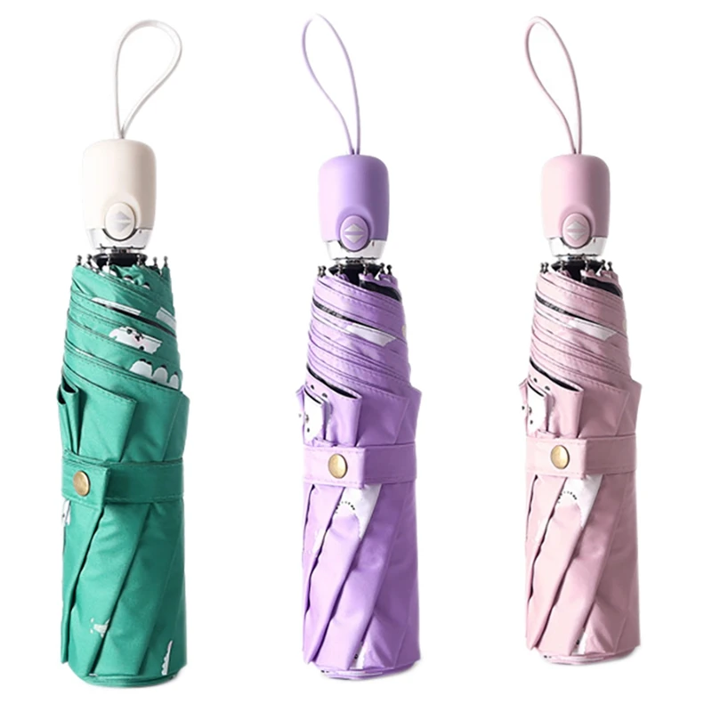 

Cartoon Alpaca Automatic Umbrella Clear Folding Umbrellas for Children Kids Women UV Rain Anime Rain Umbrella