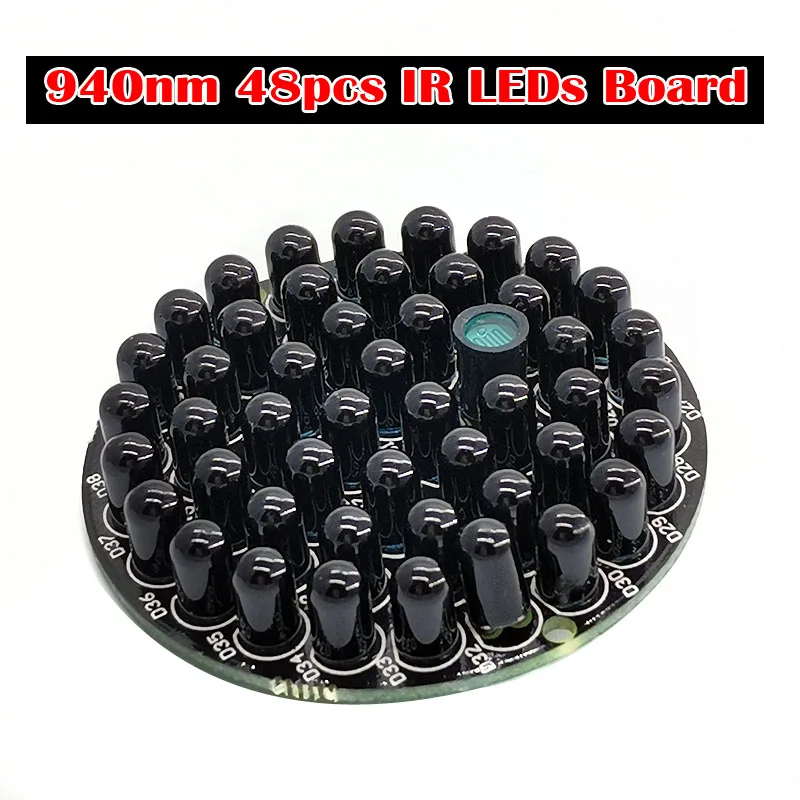 ИК инфракрасный светодиодный щит 940nm 48 шт. ИК светодиодный s невидимый в ночное время без экспозиции светильник для ИК осветителя CCTV аксессуары