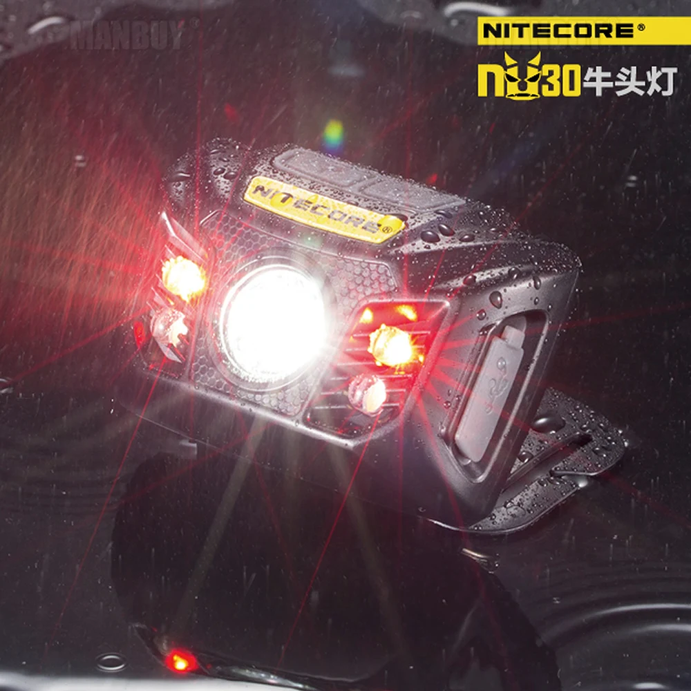 Скидка 20% NITECORE NU30 400 люмен CREE XP-G2 S3 светодиодный налобный фонарь с перезаряжаемой