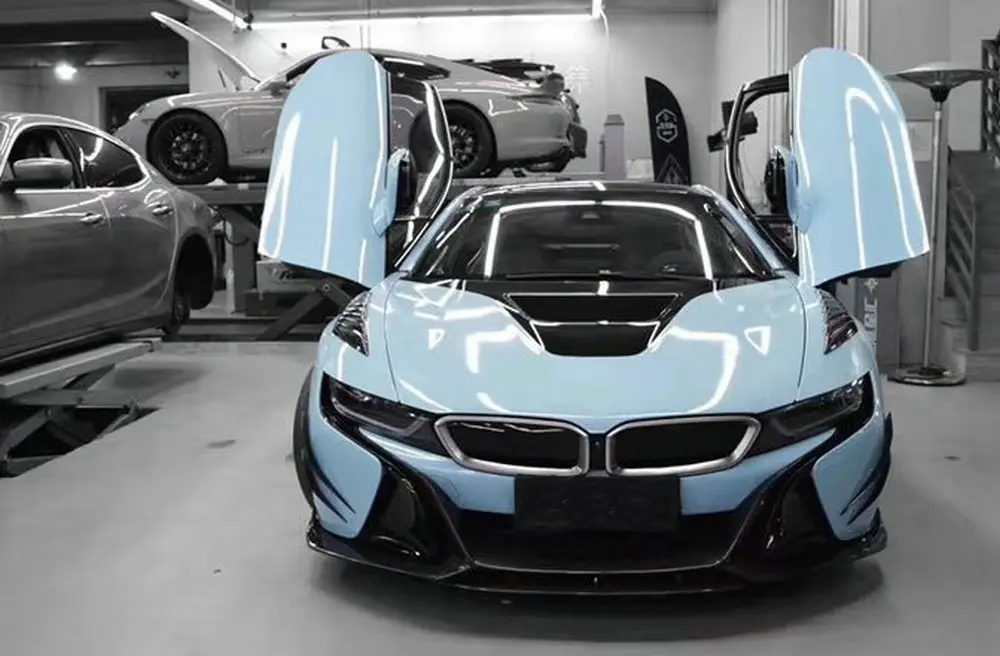 Комплект кузова из углеродного волокна I8 передняя губа задний спойлер боковые