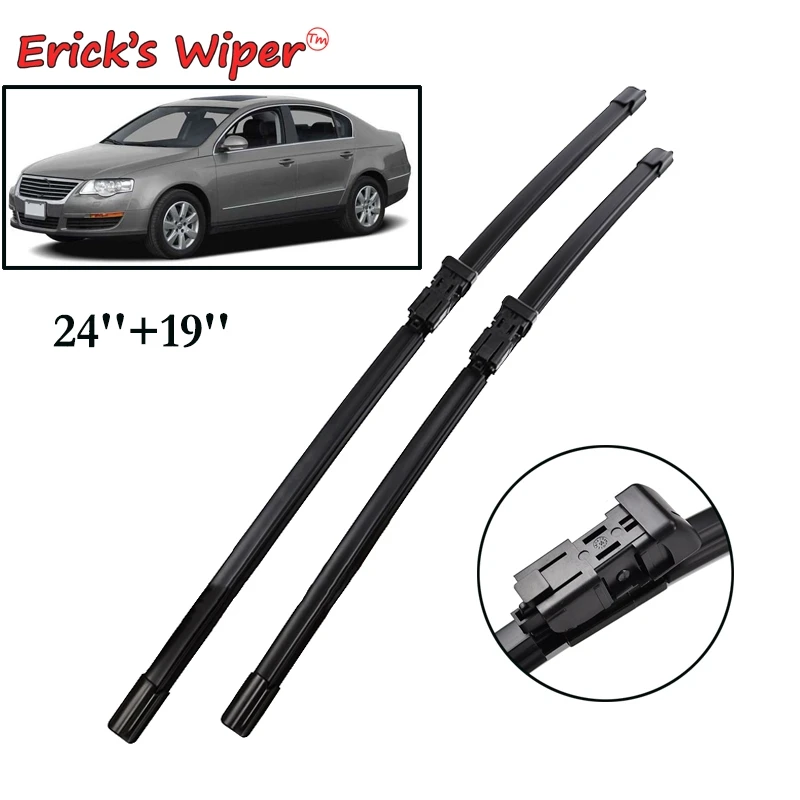 Erick's Wiper LHD Front Wiper Blades For VW Passat B6 2005 - 2011 Windshield Windscreen Front Window 24''+19''