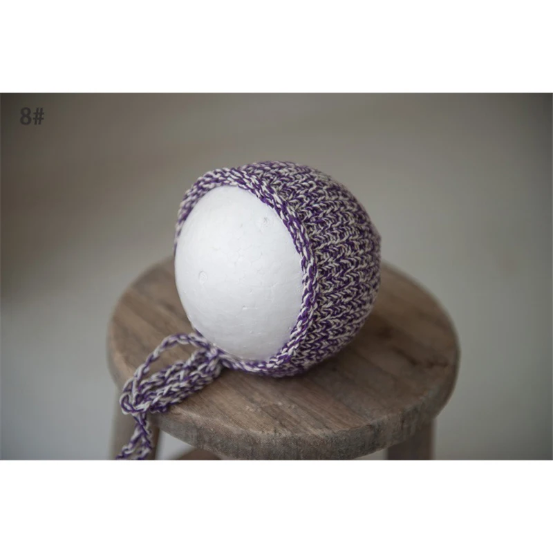 Вязаная шапка для новорожденных детский чепчик вязаная крючком девочек шапочки