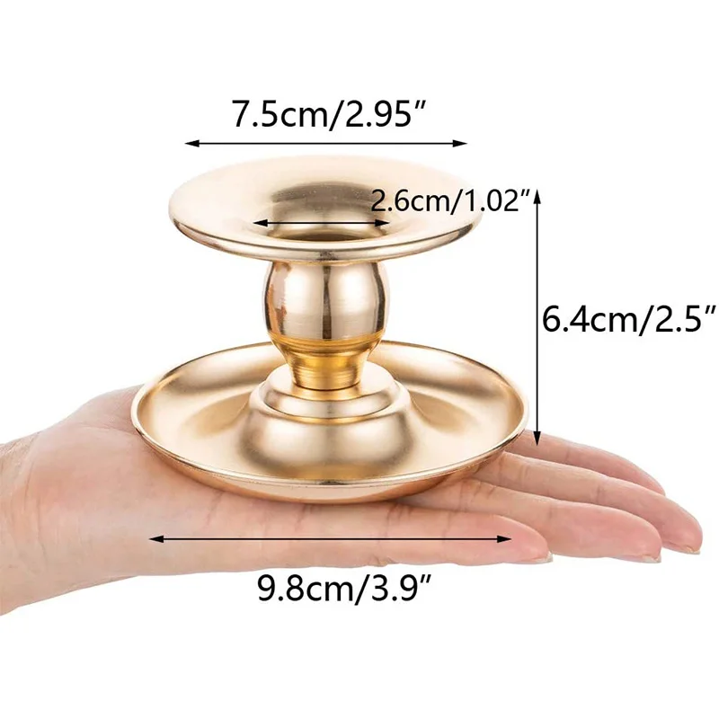 10 шт. металлический подсвечник подходит для конусных и подсвечников чайников