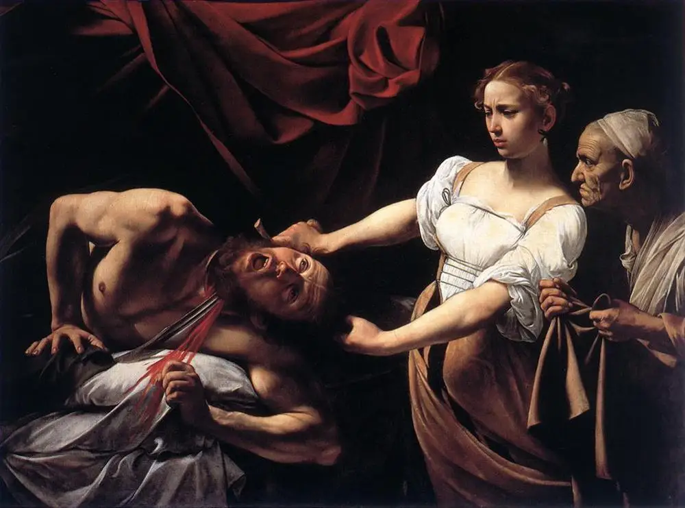 Ручная роспись картины учителями колледжа-Judith behearing Holofernes Caravaggio Baroque Jean-картина маслом на холсте