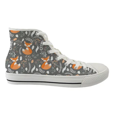 

pair men's of A and women's high-top canvas shoes, Walking shoes, fashion, creative intention, men's casual board shoes