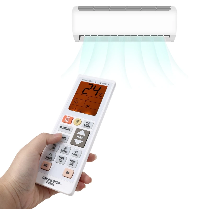

K-2988E Low Power Consumption Universal Air Conditioner A / C Remote Control Universal Remote Controller