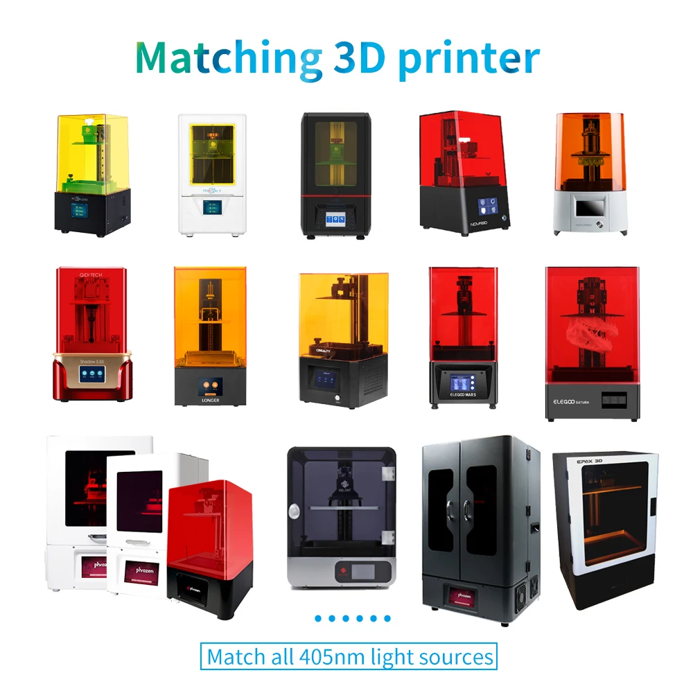 Resione 500g Жесткий Гибкий стоматологический литьевой смолы УФ 3d Phrozen Elegoo Mars Anycubic