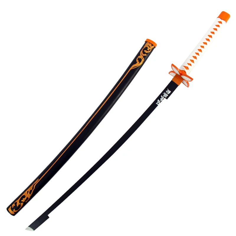 Деревянные мечи демон убийца кохау Shinobu Косплэй вооруженных самурайский меч