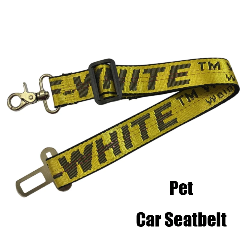 Модный Белый поводок для собак автомобильный ремень безопасности домашних