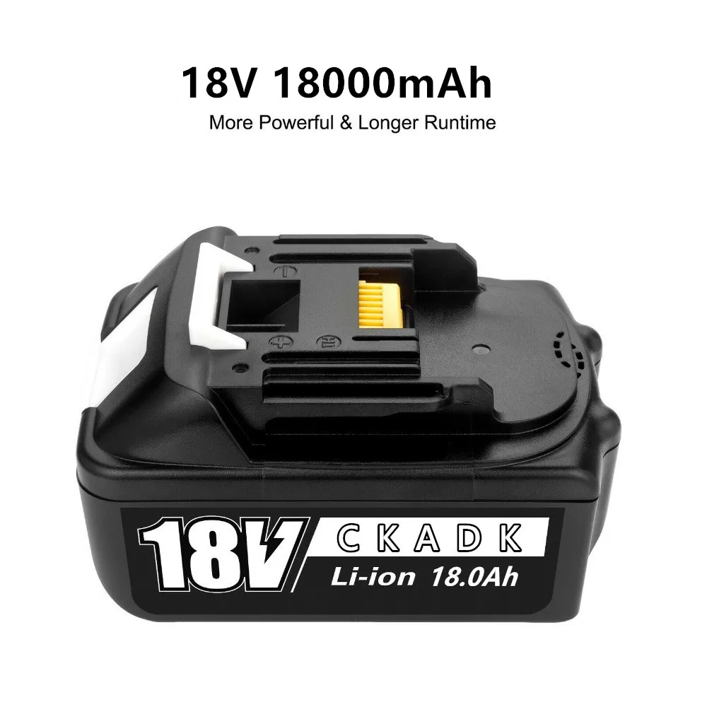 2021S original BL1860 Rechargeable Battery 18V18000mAh Lithium ion for Makita 18V BL1840 BL1850 BL1860B LXT400+charger | Электроника