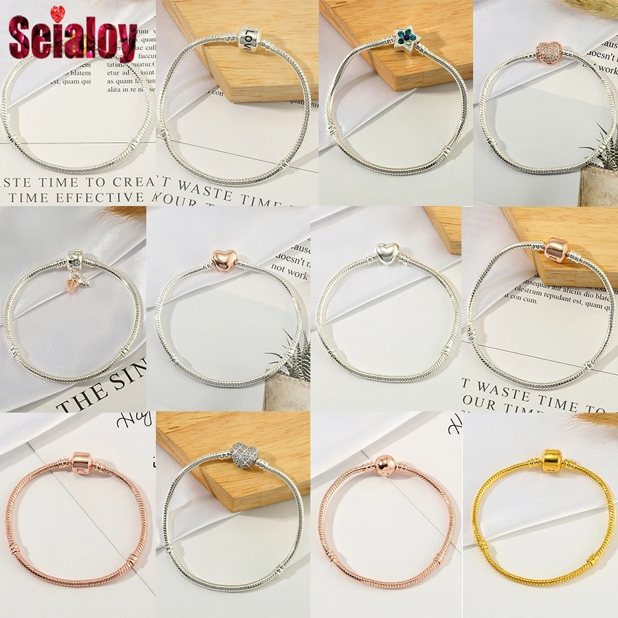 SEIALOY модные изящные золотые запонки брендовые браслеты браслет для женщин