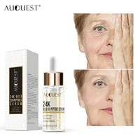 auquest 24k gold face serum anti aging wrinkles moisturizing hyaluronic acid essence beauty korean cosmetics for women 15ml