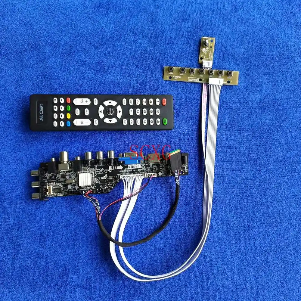 

LED LCD For B156XW02/B156XW03 VGA USB AV DVB HDMI-compatible DIY Kit Signal Digital LVDS 40 Pin 1366*768 Matrix Controller Board