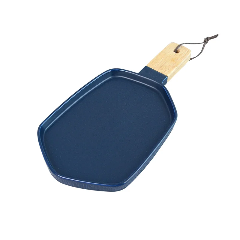 1 шт. матовая керамическая тарелка для завтрака в скандинавском стиле ручка из